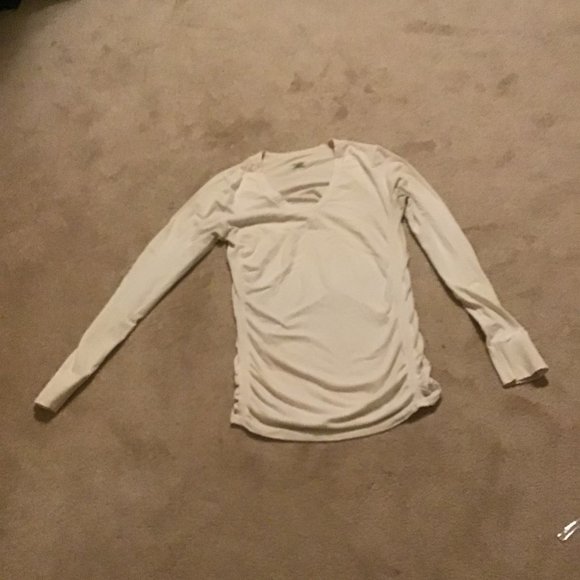 Athleta white womens long sleeve size large - Picture 1 of 2